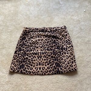 Zara leopard print mini skirt